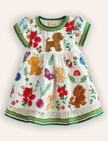 Vlindertuin tule feestjurk